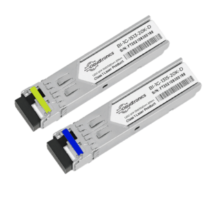 Cloudtron 1.25G BiDi SFP optical transceiver 1310nm TX 1550nm RX 20km DDM